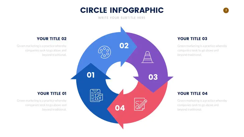 Circle infographics - Slideloom