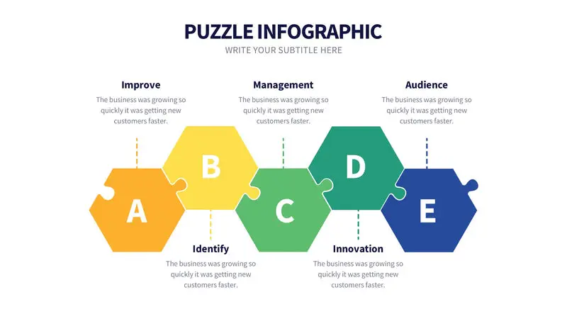 Puzzle infographics - Slideloom