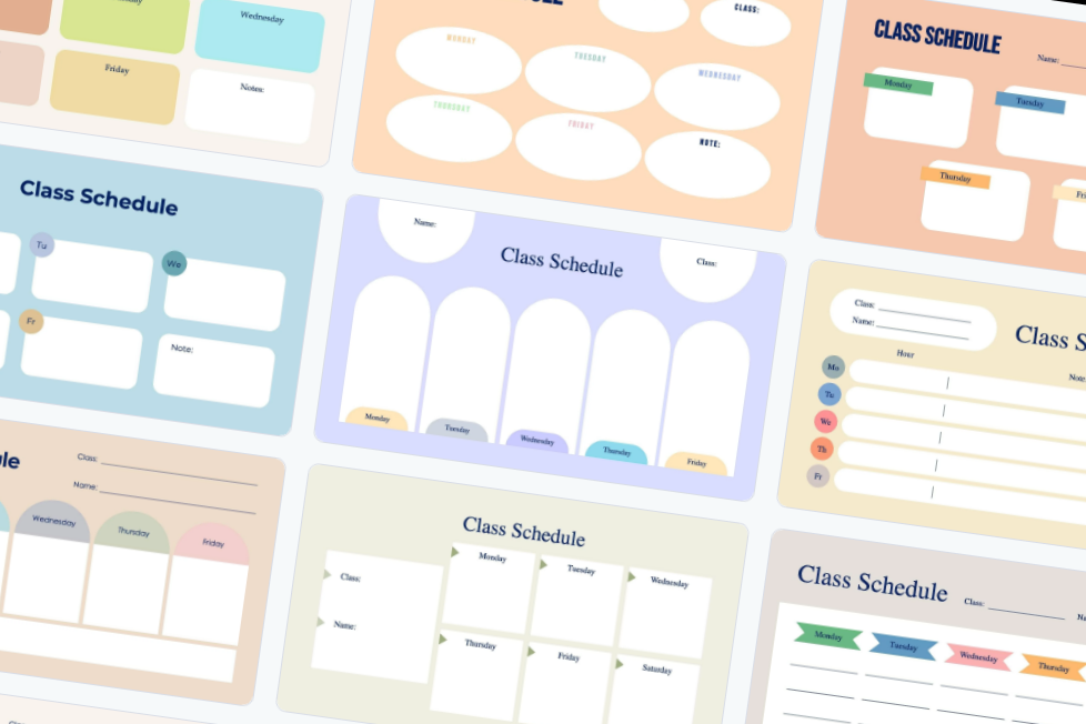 Class Schedule Slides | Slideloom